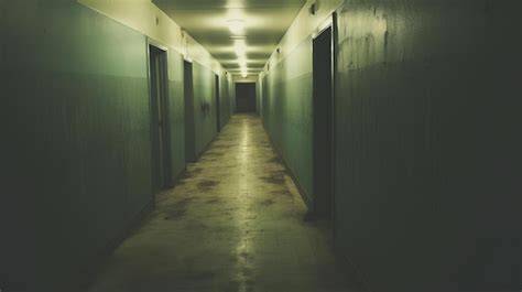 Pasillo oscuro de videojuego de terror