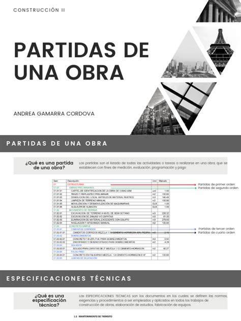 Partidas de obra gruesa en construcción