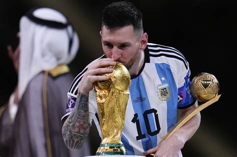 Messi con Copa del Mundo Qatar 2022
