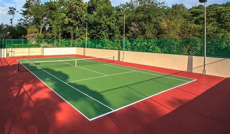 Construcción de cancha de tenis rápida