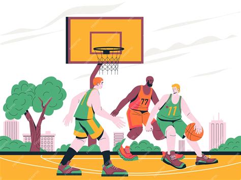 Partido de baloncesto anime con jugadores