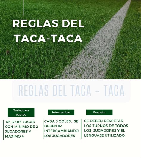 Reglas y modalidad del taca taca