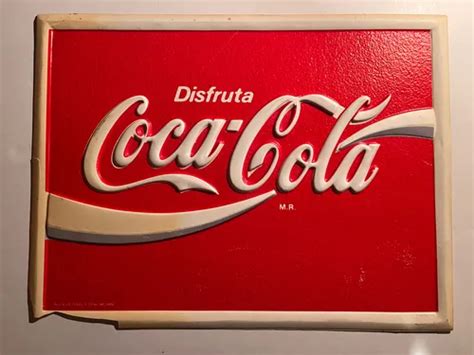 Antiguo anuncio Coca-Cola disco rojo