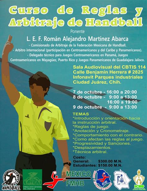 Curso de arbitraje de handball en Chile