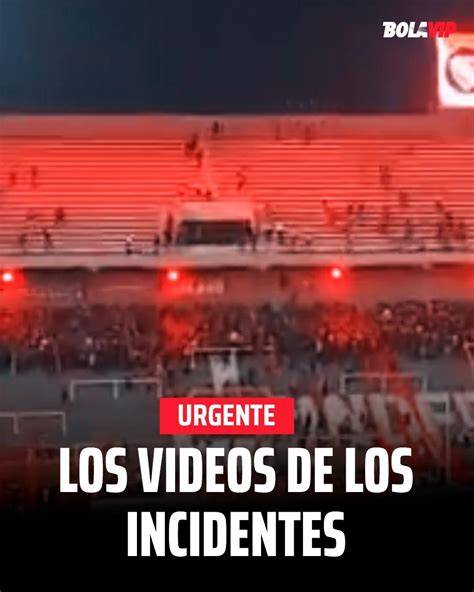 Incidentes en estadio de fútbol sudamericano