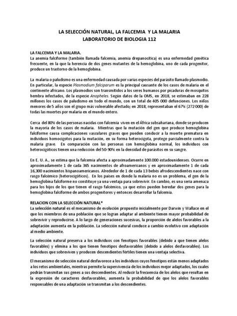 Malaria y ventaja heterocigota AS