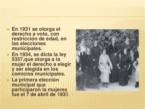 Primer voto femenino en Chile 1935