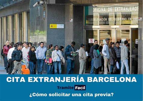 Oficina de extranjería en Barcelona