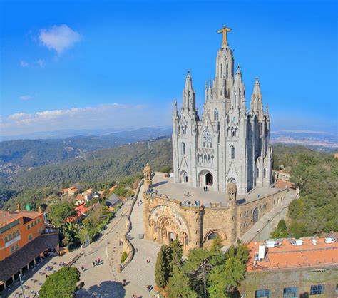 Tibidabo y relieve de Barcelona
