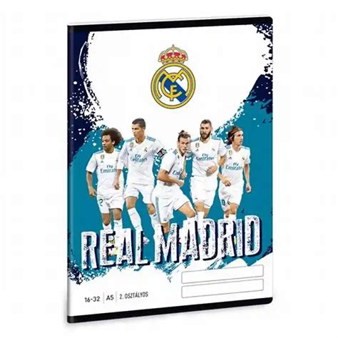 Cuaderno Real Madrid 200 páginas cuadriculado