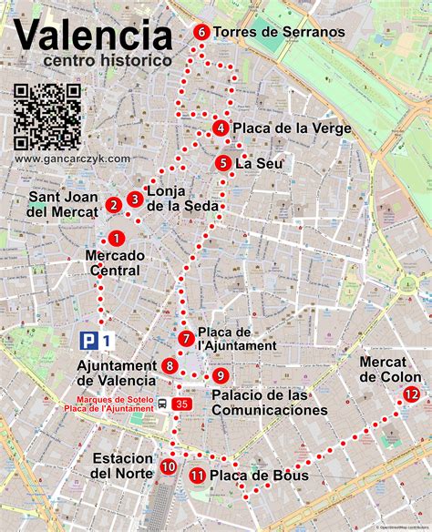 Mapa de ruta Valencia Barcelona Venezuela