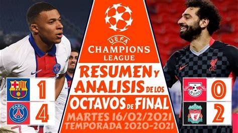 Resultados Champions League Barcelona YouTube
