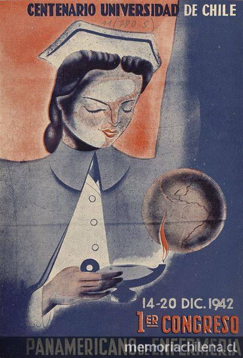 Afiche Congreso Panamericano Enfermería 1942