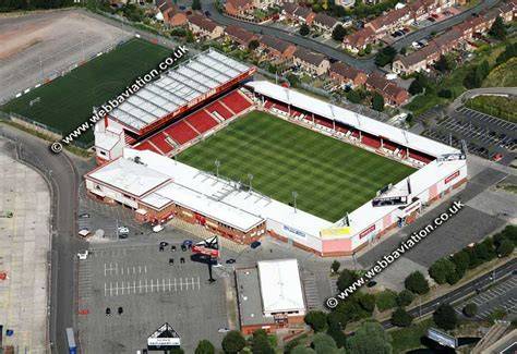 Exterior del Bescot Stadium en Walsall