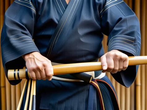 Practicantes de kendo con shinai