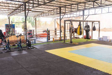 Dojo indoor para entrenamiento de kendo