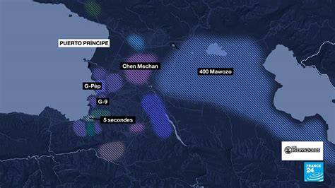 Mapa del control territorial de pandillas en Haití