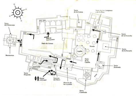 Mapa del Castillo Champiñón y sus accesos
