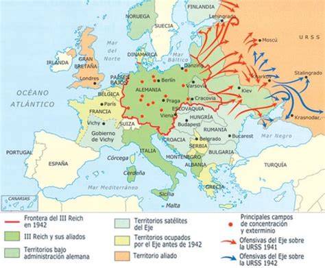 Mapa de frentes de 1942