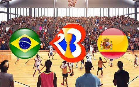 Partido de baloncesto brasileño en directo