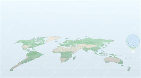 Mapa mundial con ubicación de Sydney