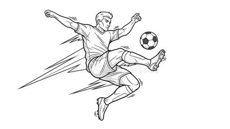 Jugador rematando una volea en fútbol callejero