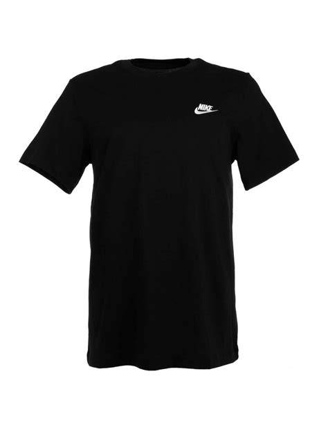 camiseta Nike negra logotipo blanco
