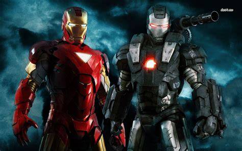 Iron Man y War Machine comparación visual
