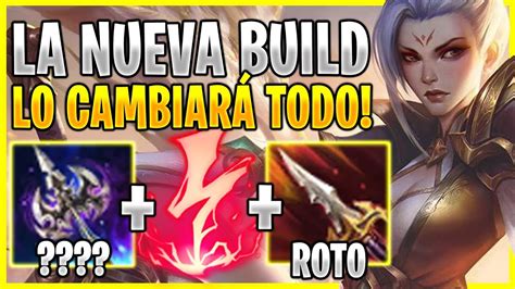Riven con build de letalidad en la línea superior
