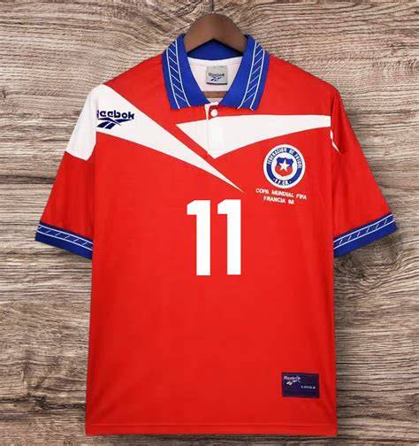 camiseta Chile vintage fútbol retro