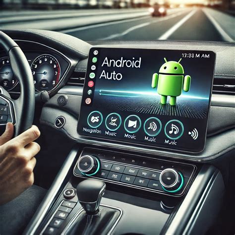 Android Auto mostrando fútbol en pantalla del coche