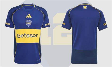 camiseta de Boca vista de costado