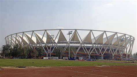 Estadio Jawaharlal Nehru Nueva Delhi vista exterior