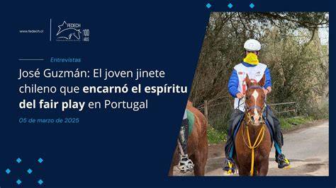 Jinete chileno en competencia ecuestre