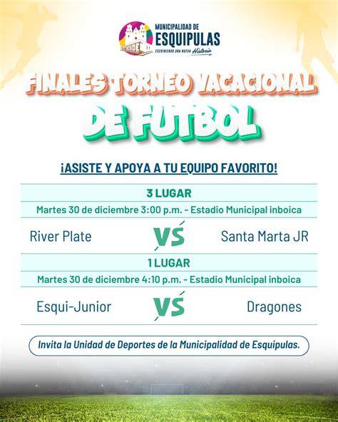 Finales de fútbol juvenil en estadio municipal