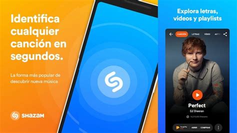 Aplicación para identificar canciones con Shazam