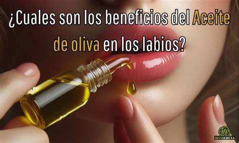Infografía aplicación aceite oliva labios